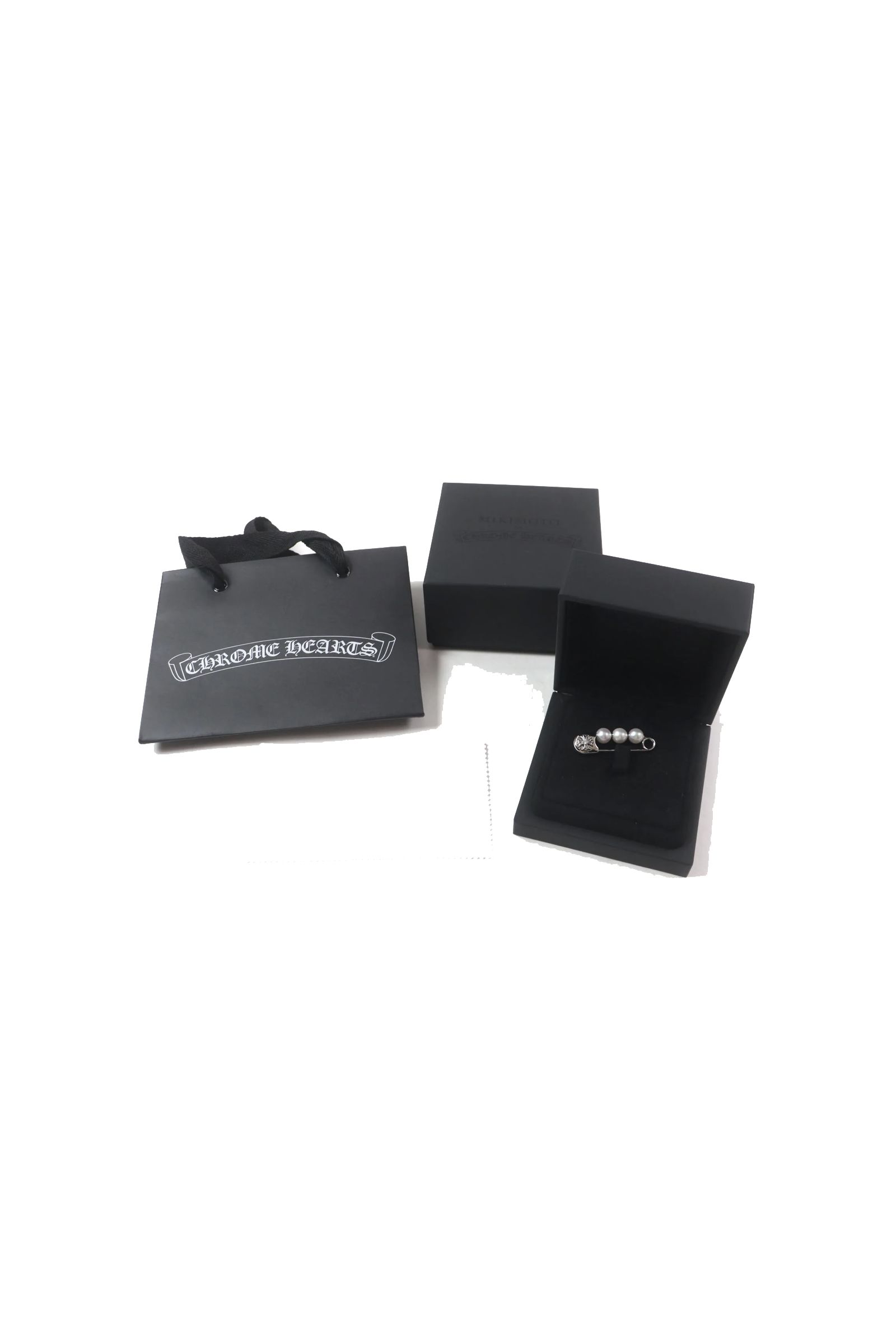 【新品未使用】CHROME HEARTS x MIKIMOTO 18k ホワイトゴールド ブローチ