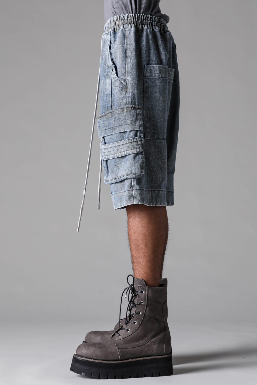Denim Cargo Shorts