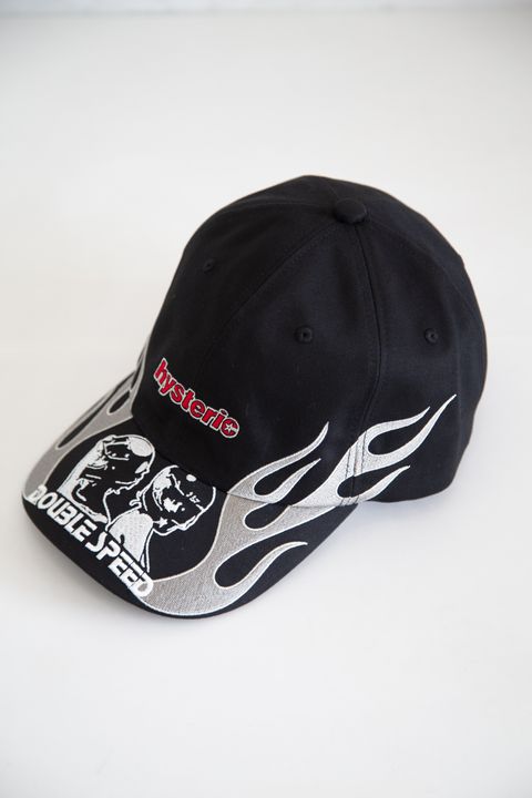 HYSTERIC GLAMOUR ストーンロゴキャップ ブラック（HYSTERIC GLAMOURの 