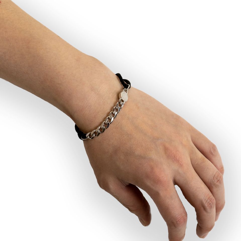 GARNI - Chain & String Bracelet / シルバー | Tempt