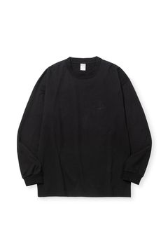 CALEE LOGO DROP L/S TEE / ブラック