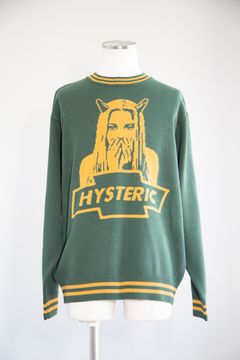 DEVIL MADE ME DO IT編込 セーター / グリーン