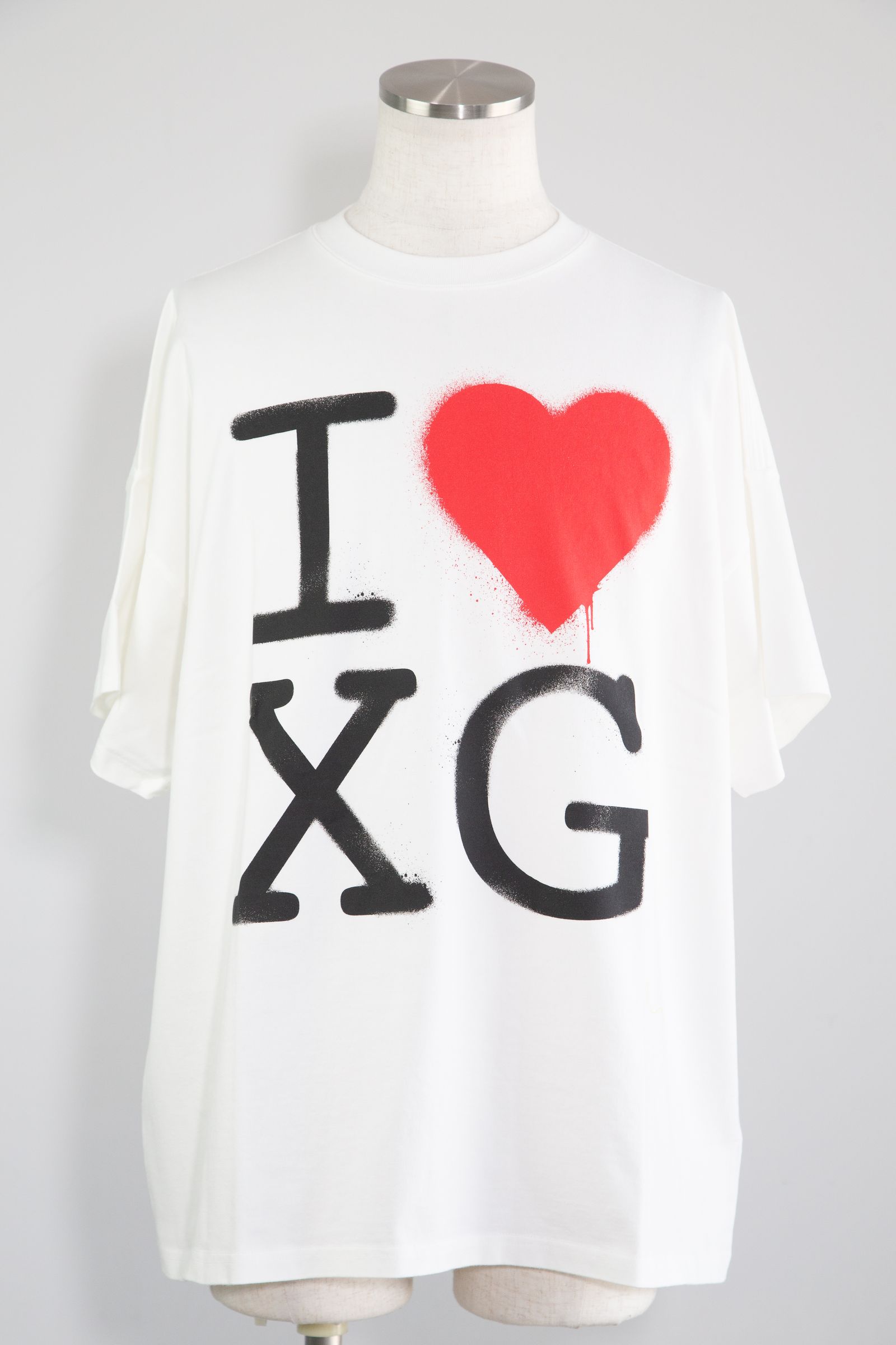 X-girl - [ラスト1点 サイズS] STENCIL I LOVE XG LOGO S/S BIG