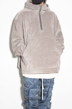 フリースハーフジップフーディー / Fleece Hoodie / ベージュ / ag-10085-1