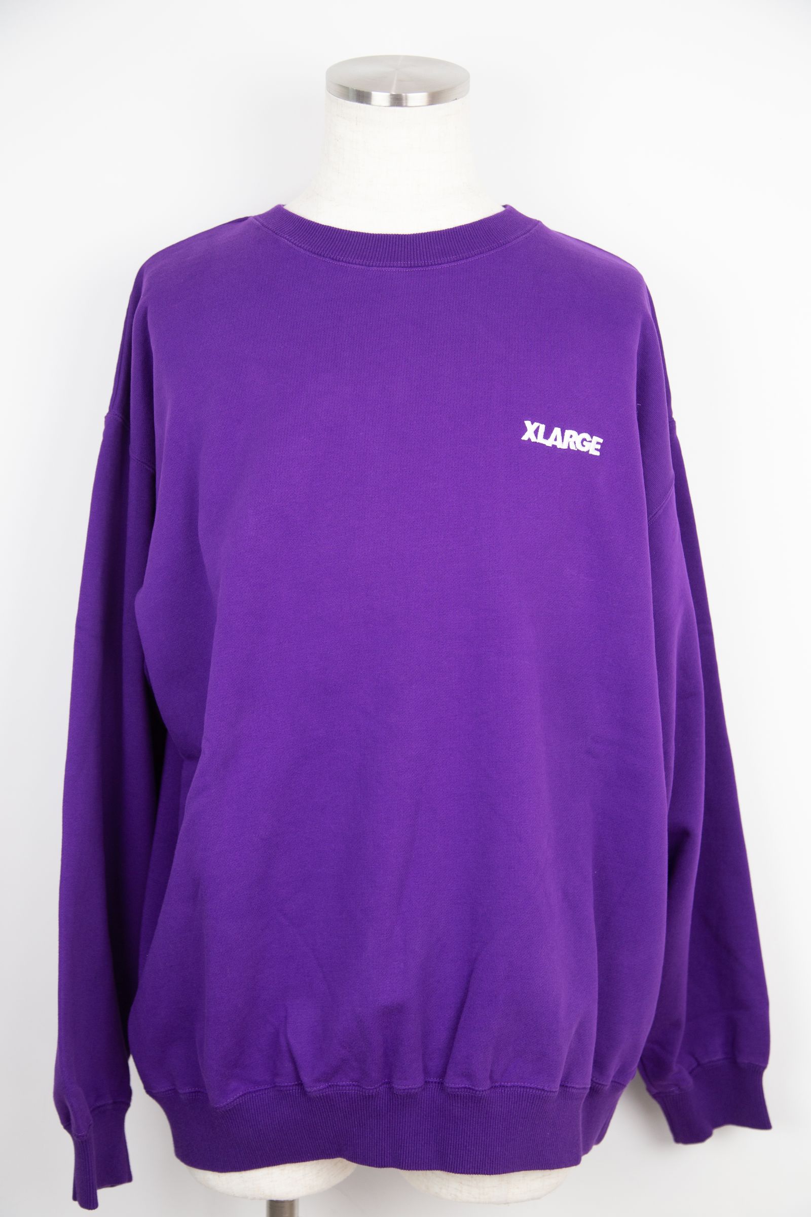 XLARGE - TWO TONE BACKSIDE OG CREWNECK SWEAT / パープル | Tempt