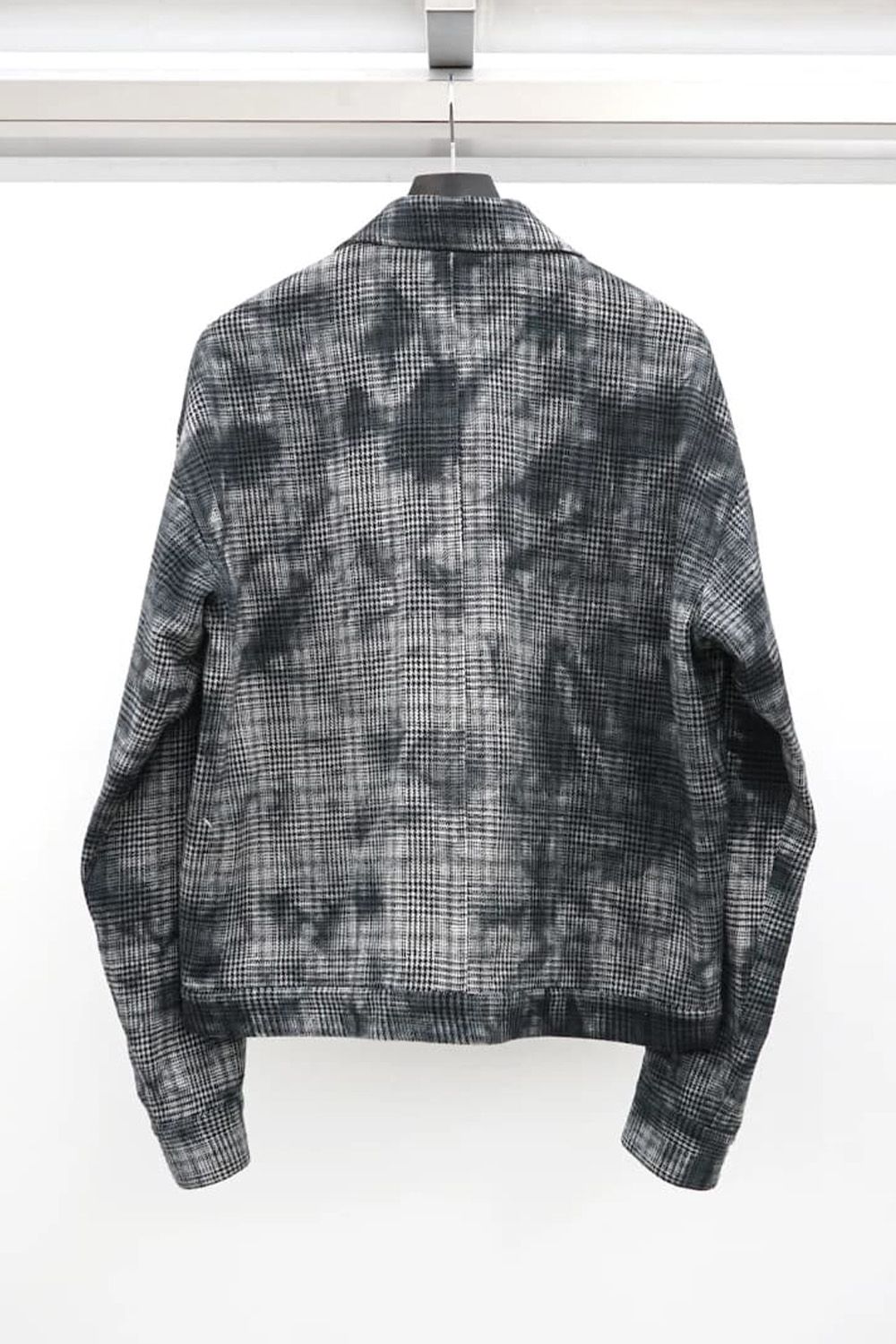 Unevenly Dyed Houndstooth Relaxed Fit Work Jacket