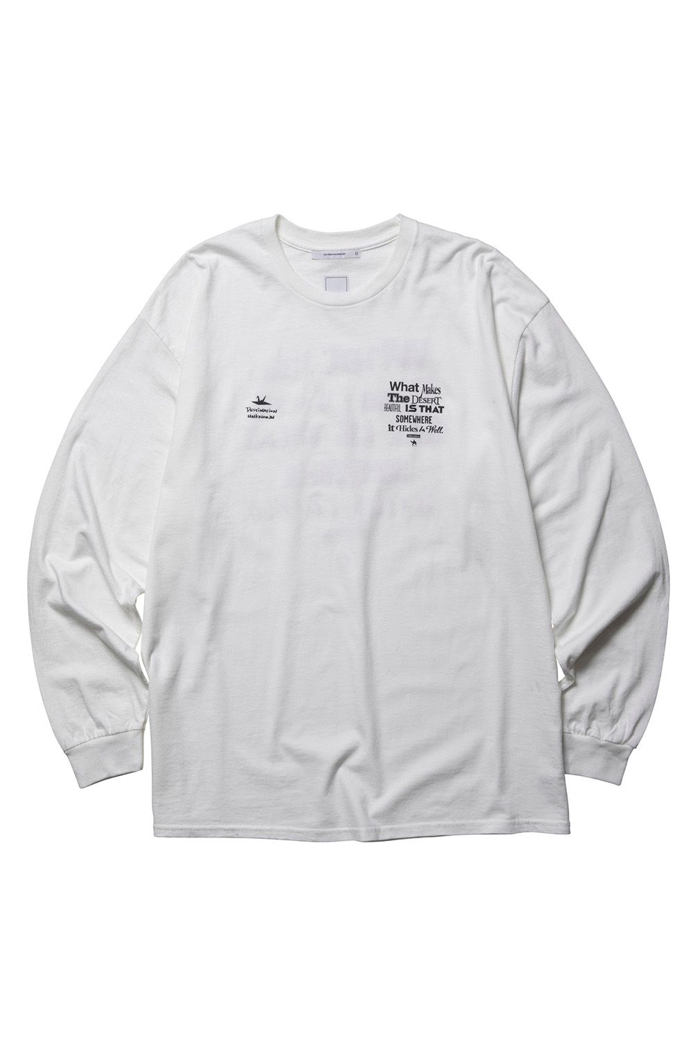 MULTI FONT L/S TEE / ホワイト