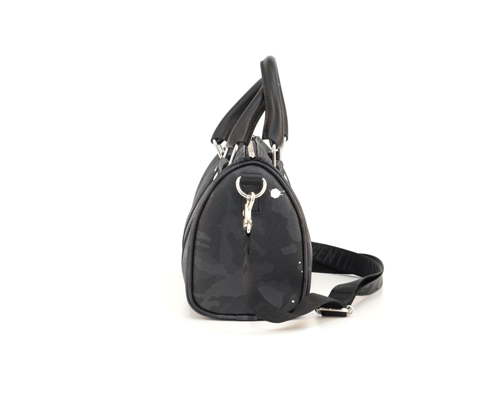 [4月下旬頃入荷予定] ミニボストンバッグ / ブラックカモ