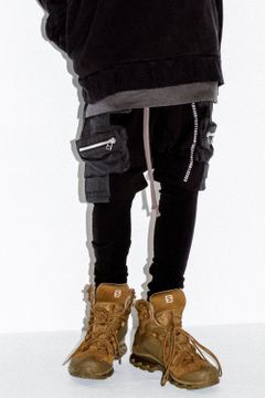 Cargo Sarouel Bomber Heat Shorts / ブラック