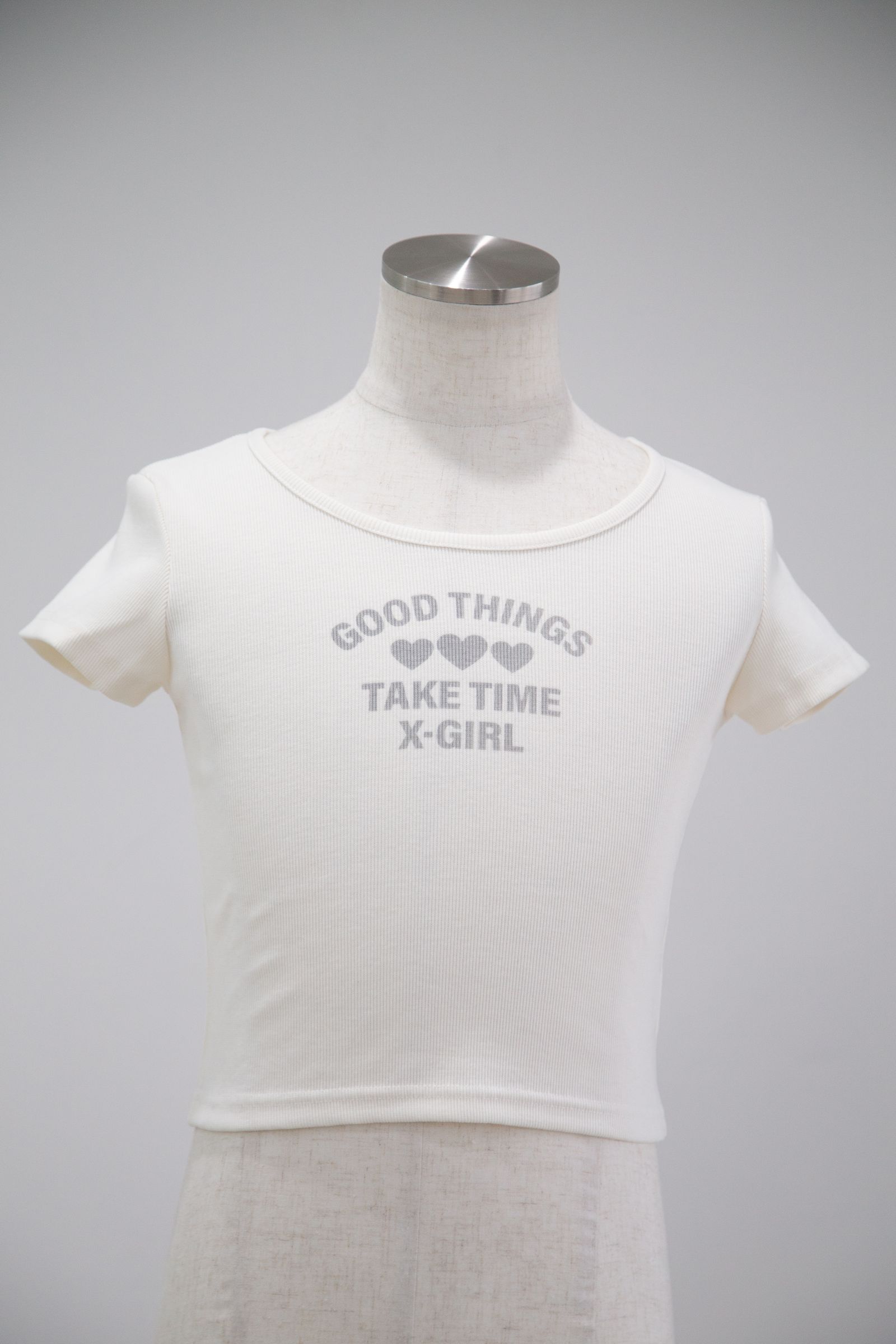 RIB BABY TOP / ホワイト