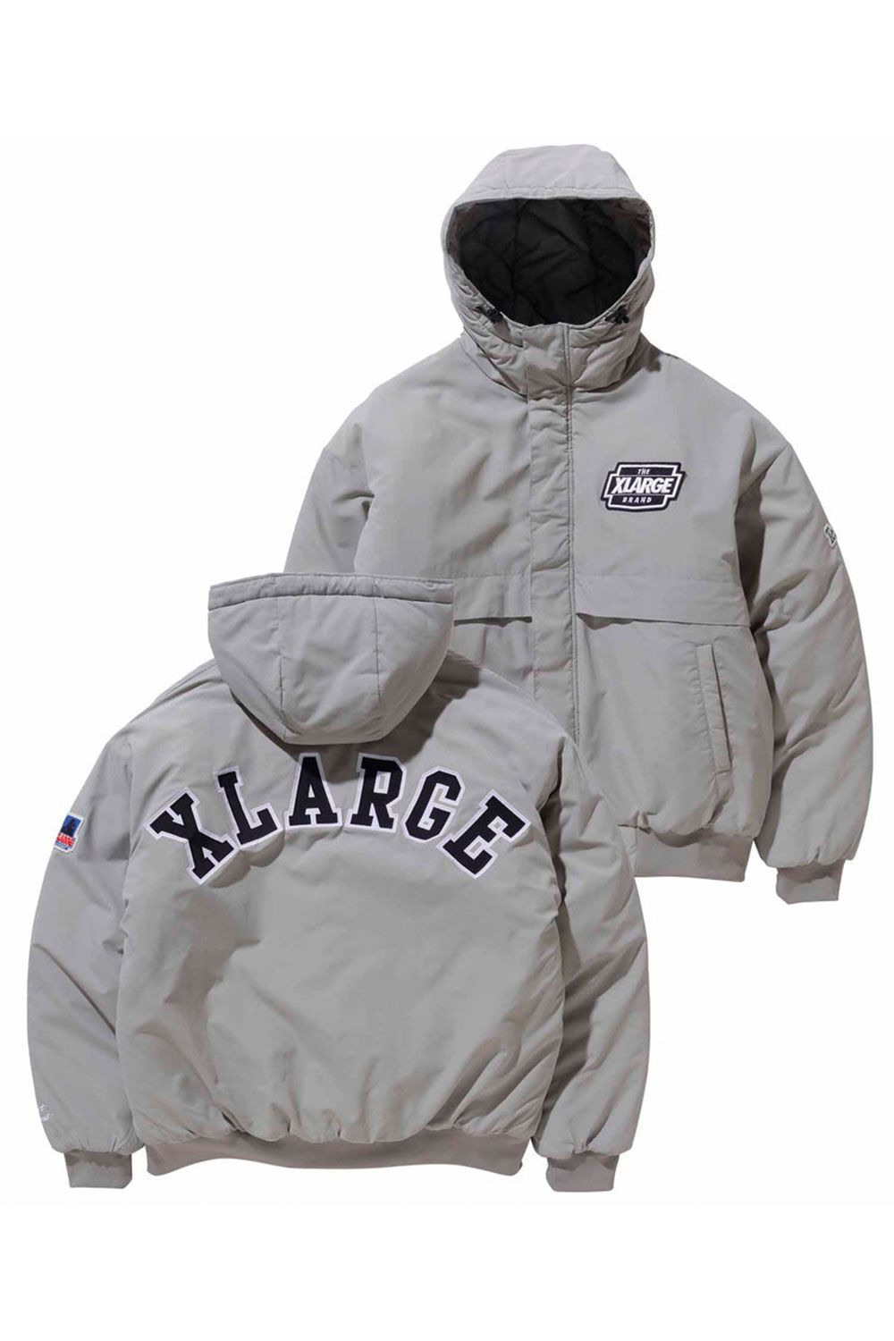 XLARGE - NYLON PUFFER JACKET / グレー | Tempt