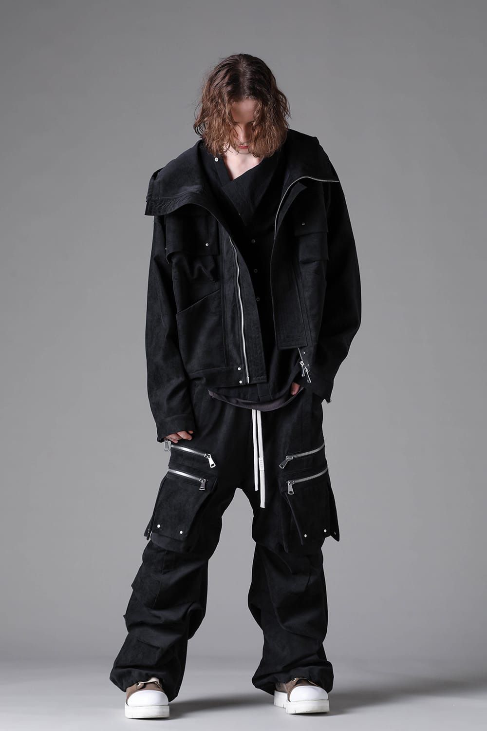 Vegan Leather Hoodie Blouson