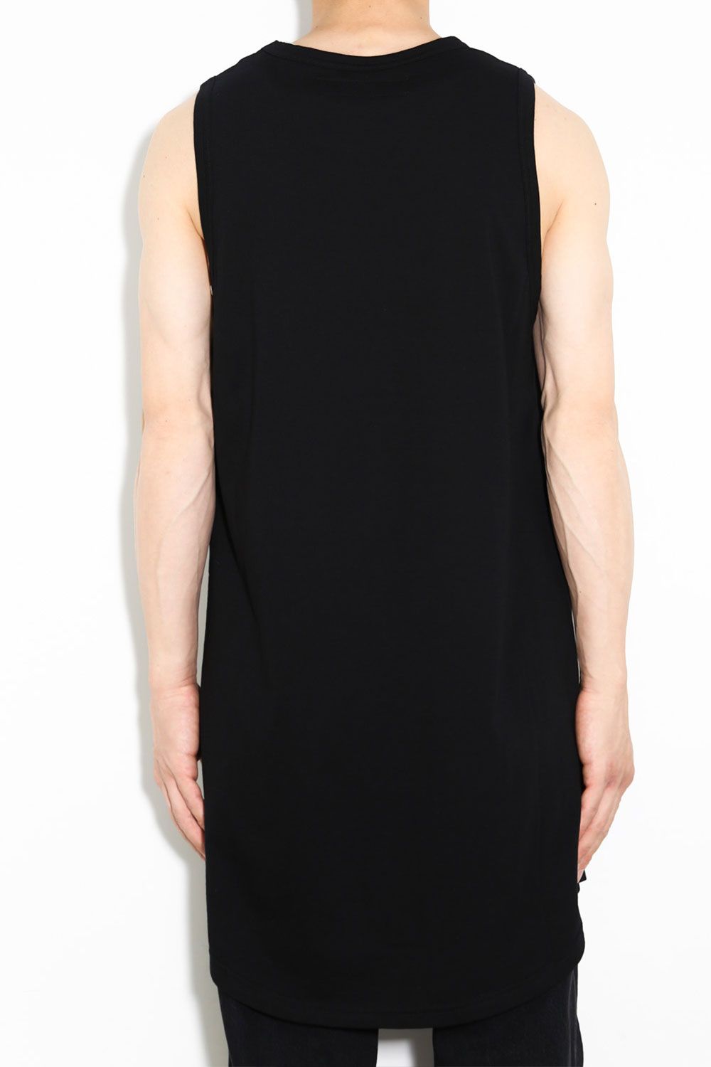 ロングタンクトップ / Long Tank Top / ブラック / ag-6083-1