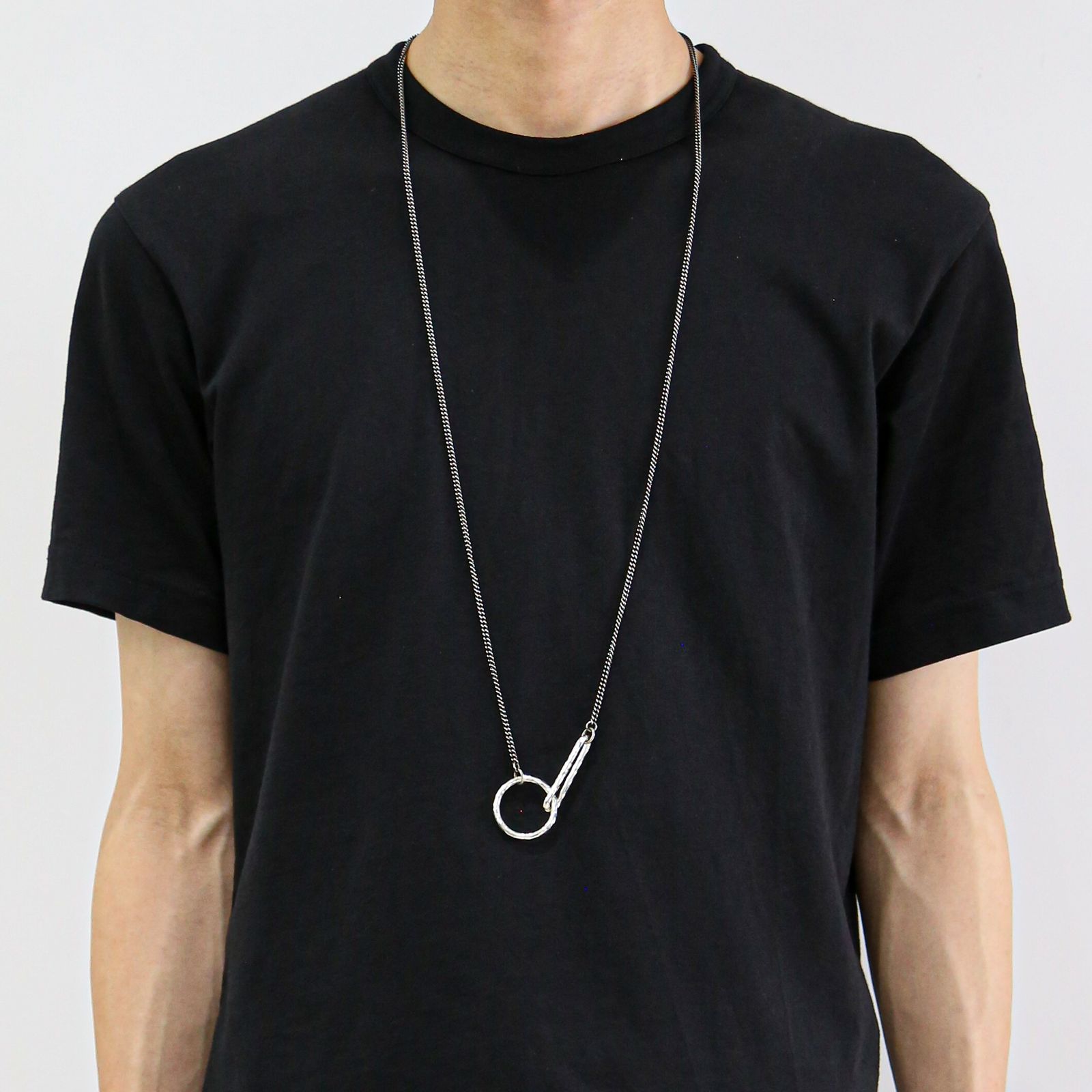 WERKSTATT:MUNCHEN - necklace hammered link + circle | Tempt