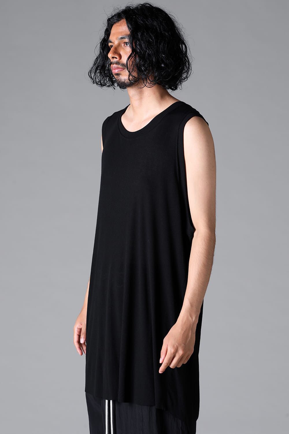 RIB LONG TANK TOP / グレー
