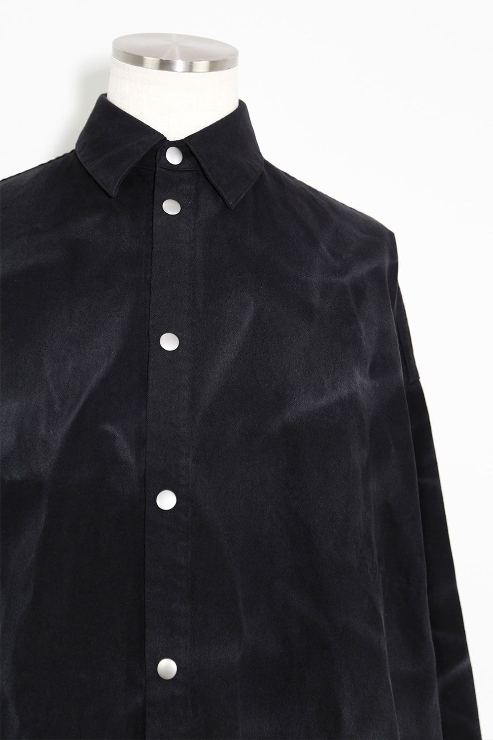 ヴィンテージ染めオーバーサイズシャツ / Vintage Dyed Cocoon Shirts / ブラック