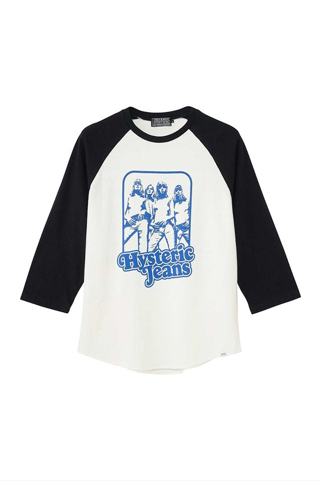 HYSTERIC GLAMOUR - HYSTERIC JEANS 七分袖Tシャツ / ブラック | Tempt