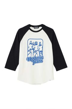 HYSTERIC JEANS 七分袖Tシャツ / ブラック