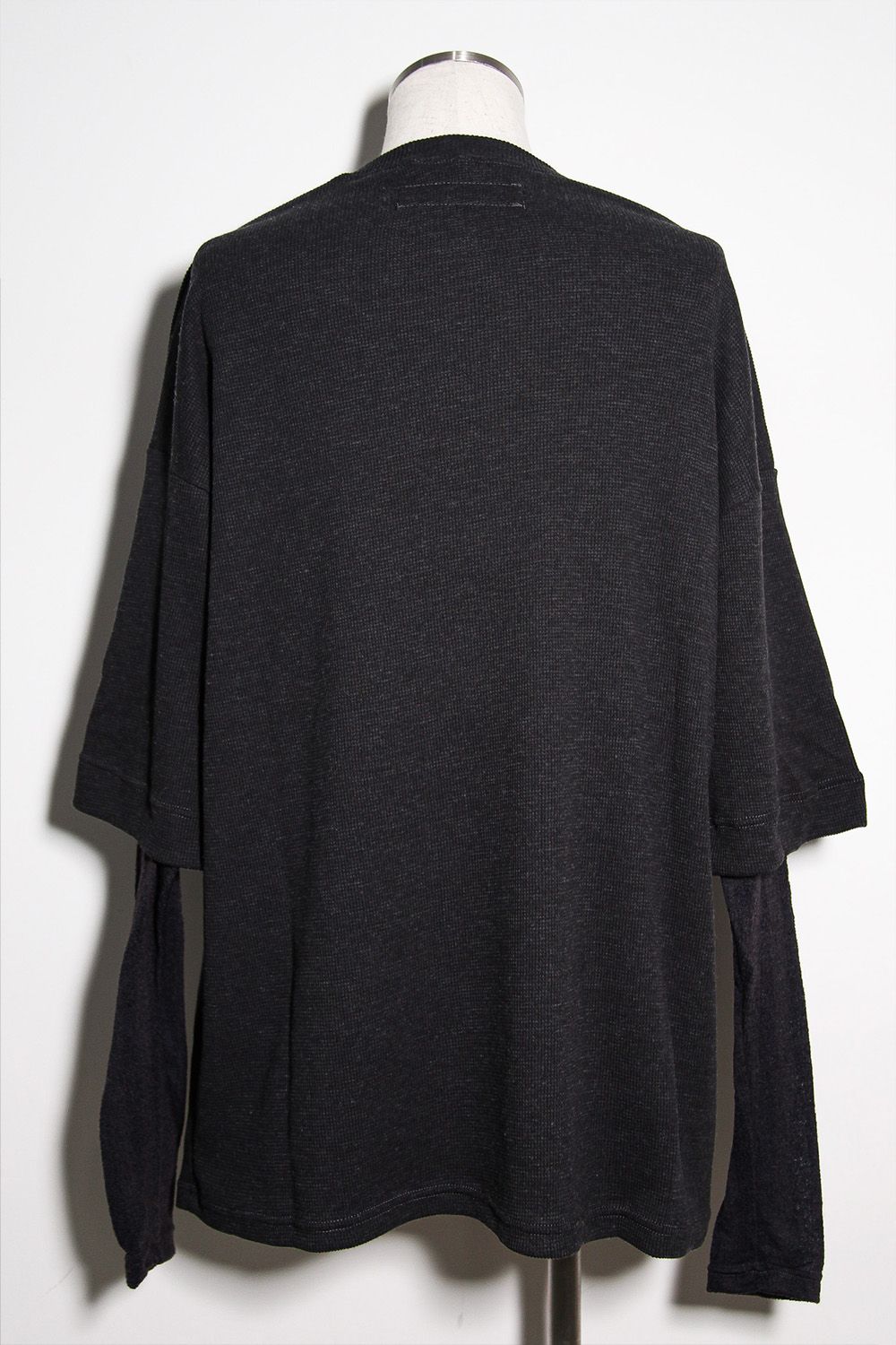 LAYERED CREW NECK TOP / ダークグレー / ag-12111