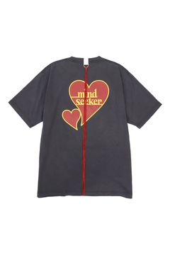 [ラスト1点 サイズ3] HEART LOGO PIGMENT TEE / スミブラック