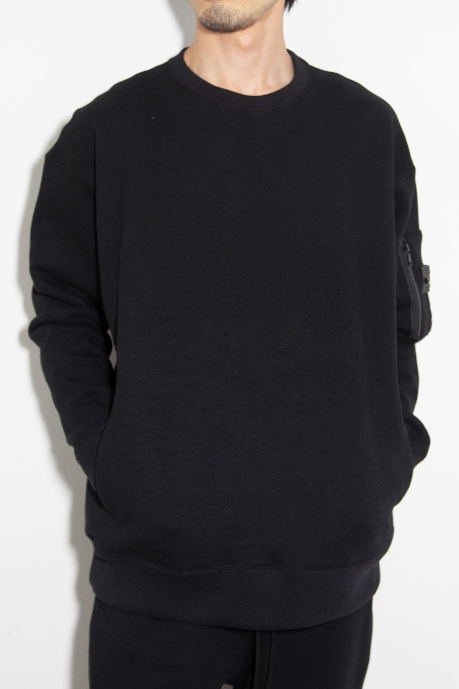 junhashimoto - JH+ RELAX SWEAT CREW / ブラック | Tempt
