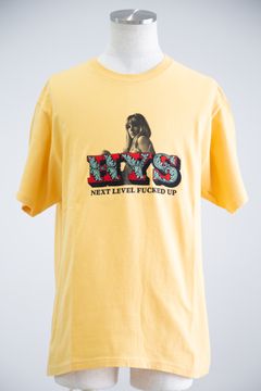 NEXT LEVEL刺繍 Tシャツ / イエロー