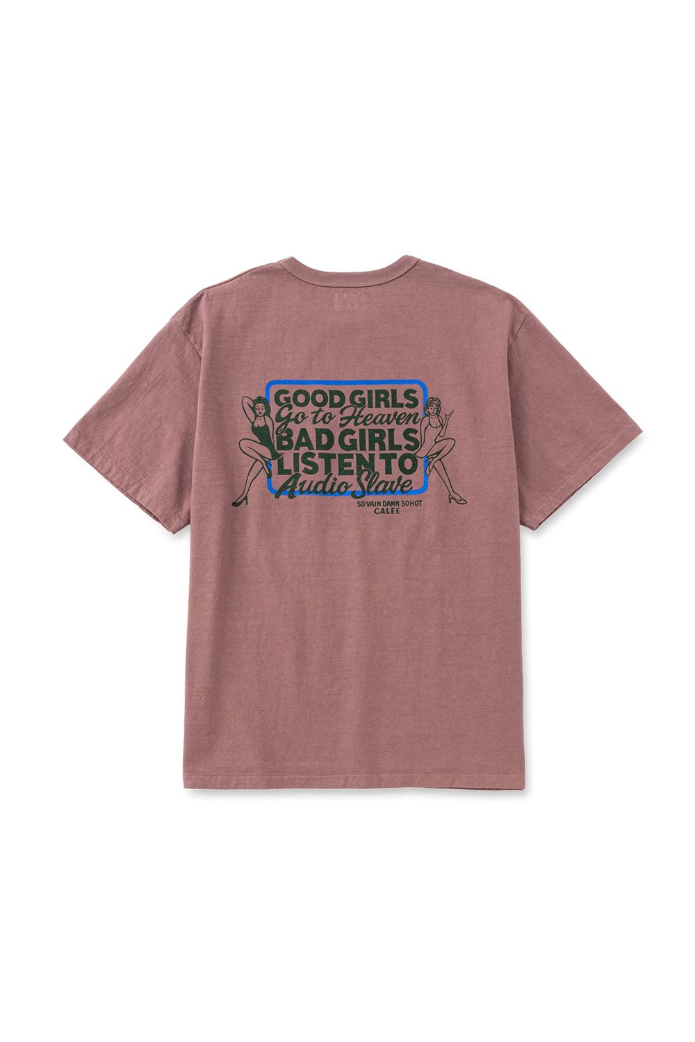 GARMENT DYE GIRLS LOGO POCKET TEE ＜NATURALLY PAINT DESIGN＞ / パープル