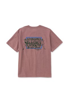 GARMENT DYE GIRLS LOGO POCKET TEE ＜NATURALLY PAINT DESIGN＞ / パープル
