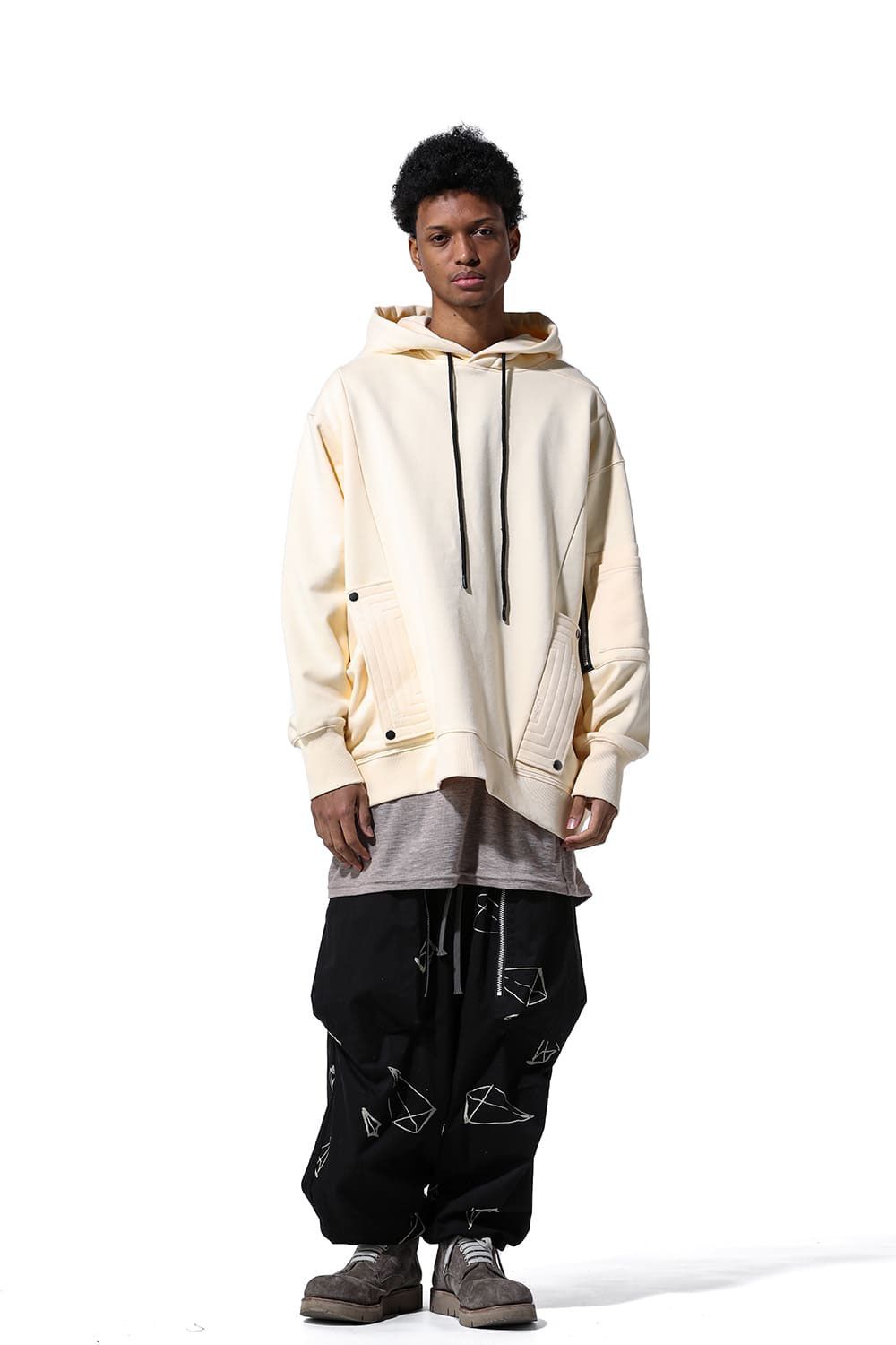 Sweat Millitary Hoodie / ブラック