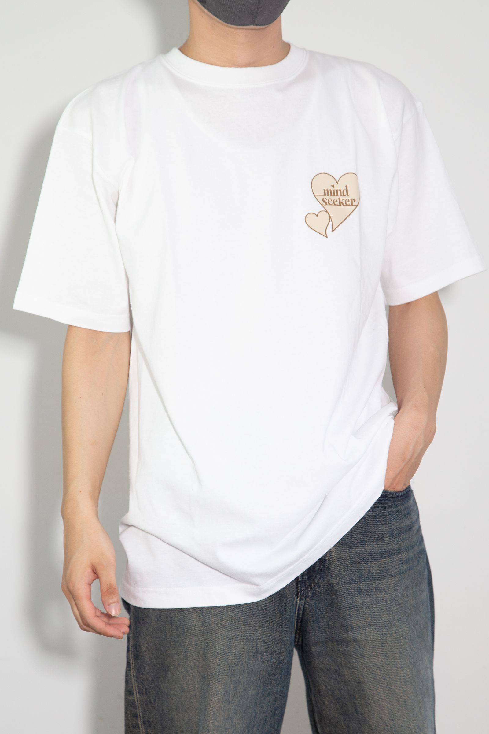 [ラスト1点 サイズ3] WHITE HEART LOGO TEE / ホワイト