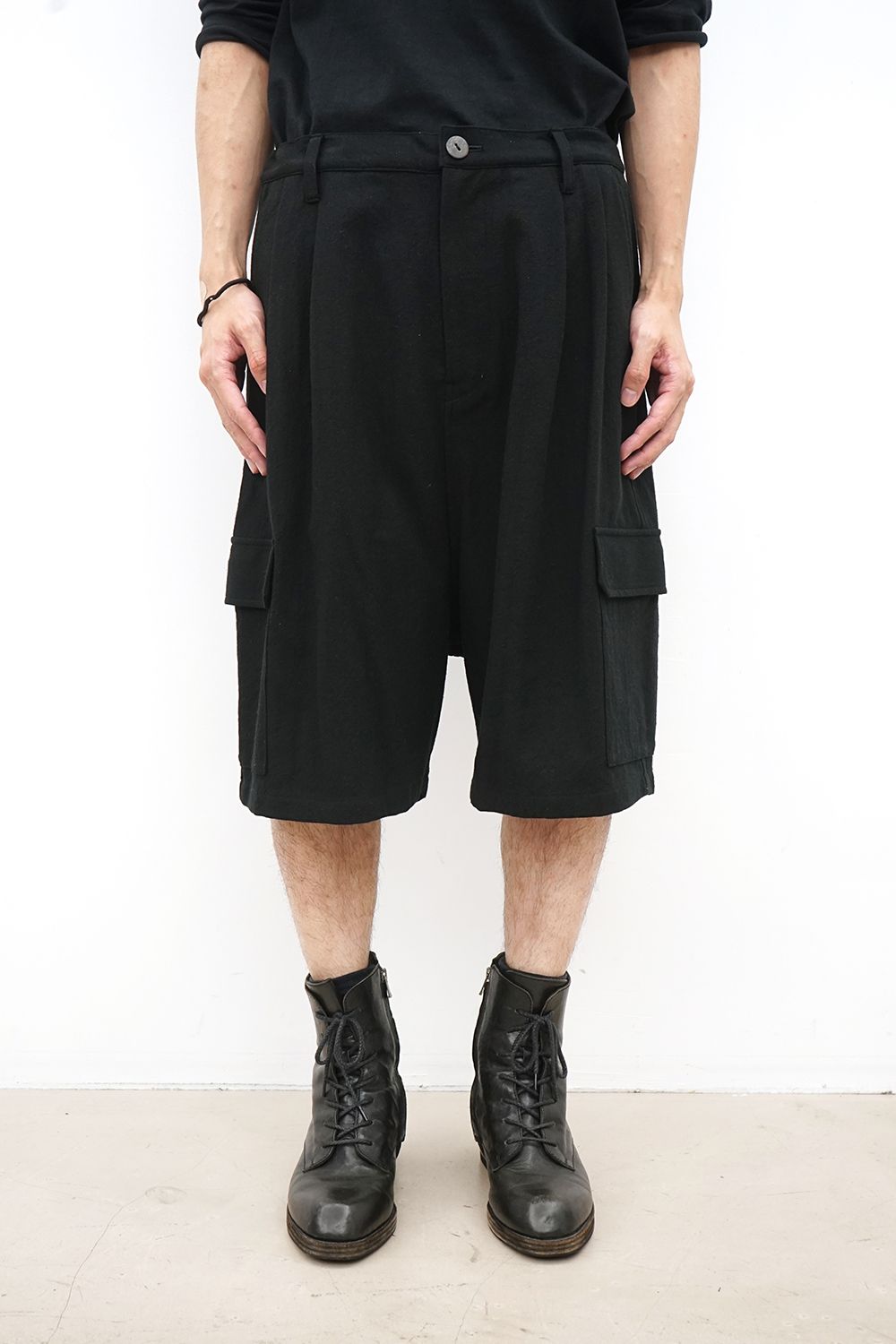 Cargo Drop-Crotch Shorts