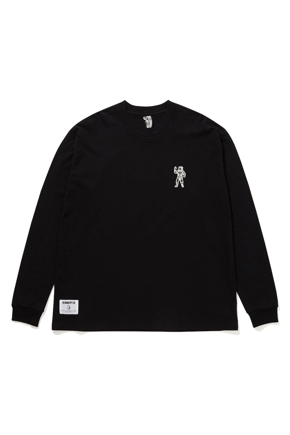 【BILLIONAIRE BOYS CLUB】COTTON L/S T-SHIRT ASTRONAUT / ブラック