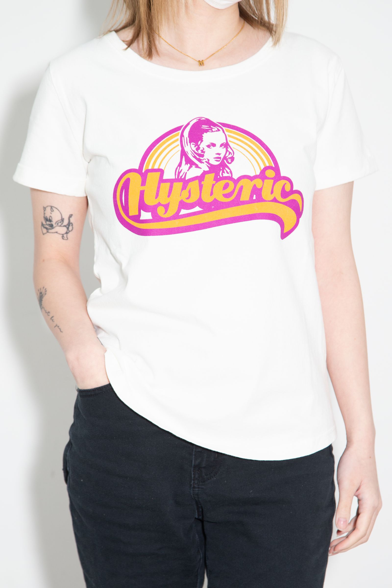 LIVING IN THE RAINBOW Tシャツ / ホワイト