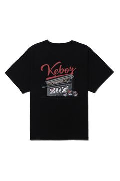 CALEE × KEBOZ CLASSIC LOGO S/S TEE / ブラック
