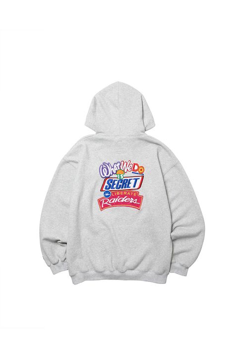 EMBROIDERY HOODIE / グレー