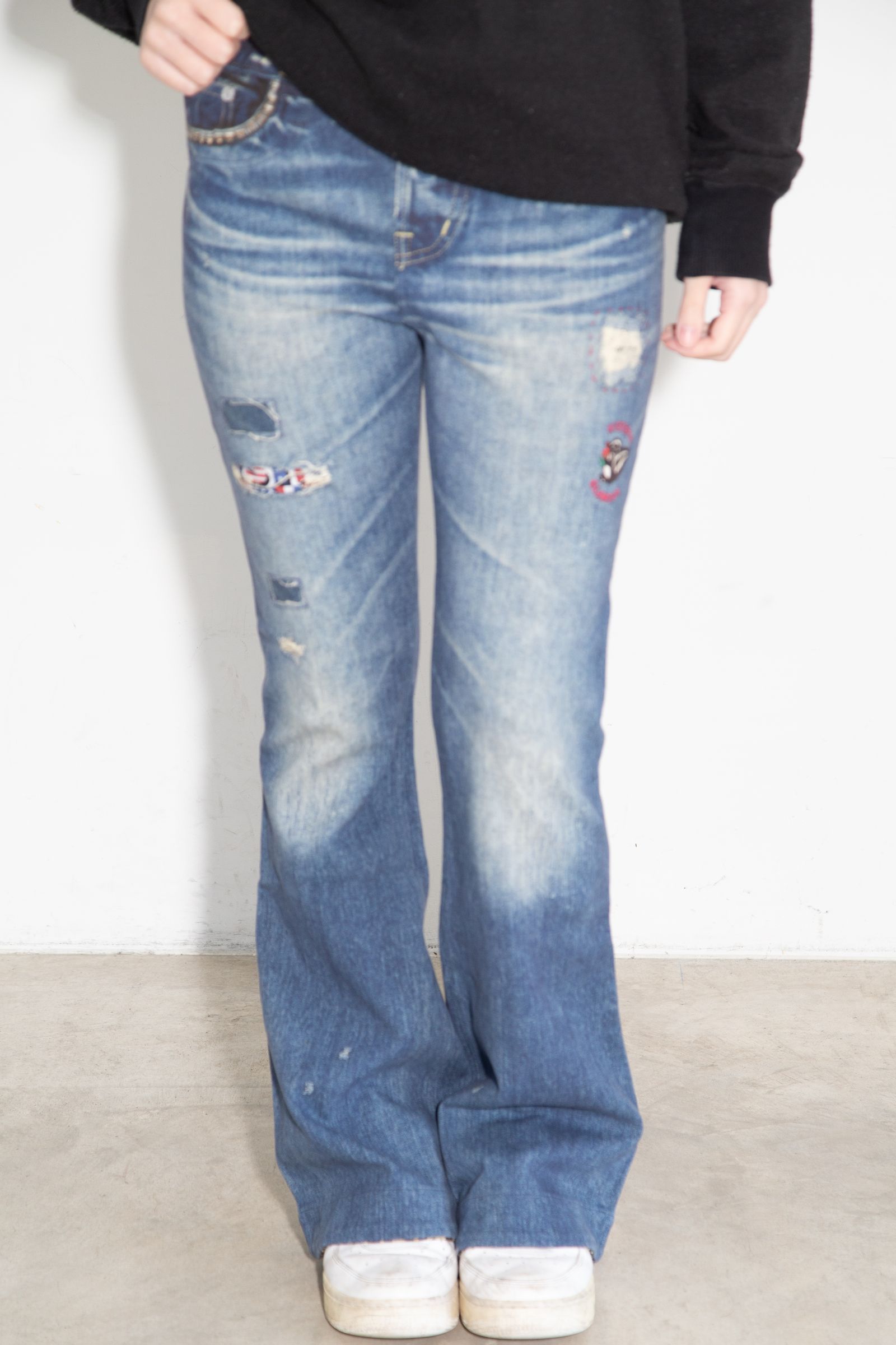 LEOPARD柄 リバーシブルスウェットパンツ / マルチ