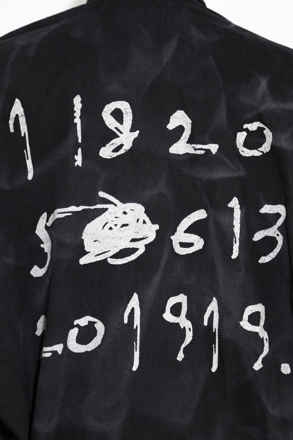 ヴィンテージ染めオーバーサイズシャツ / Vintage Dyed Cocoon Shirts / ブラック