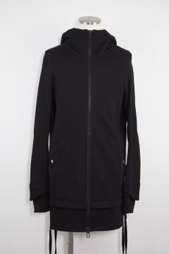 フーディーロングジップ / HOODIE LONG ZIP / ブラック
