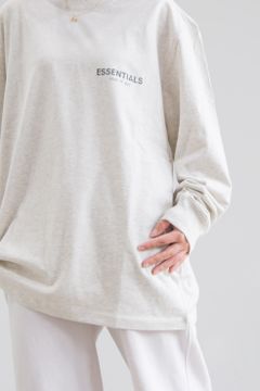 21FW 1POINT LOGO LS TEE / ライトオートミール