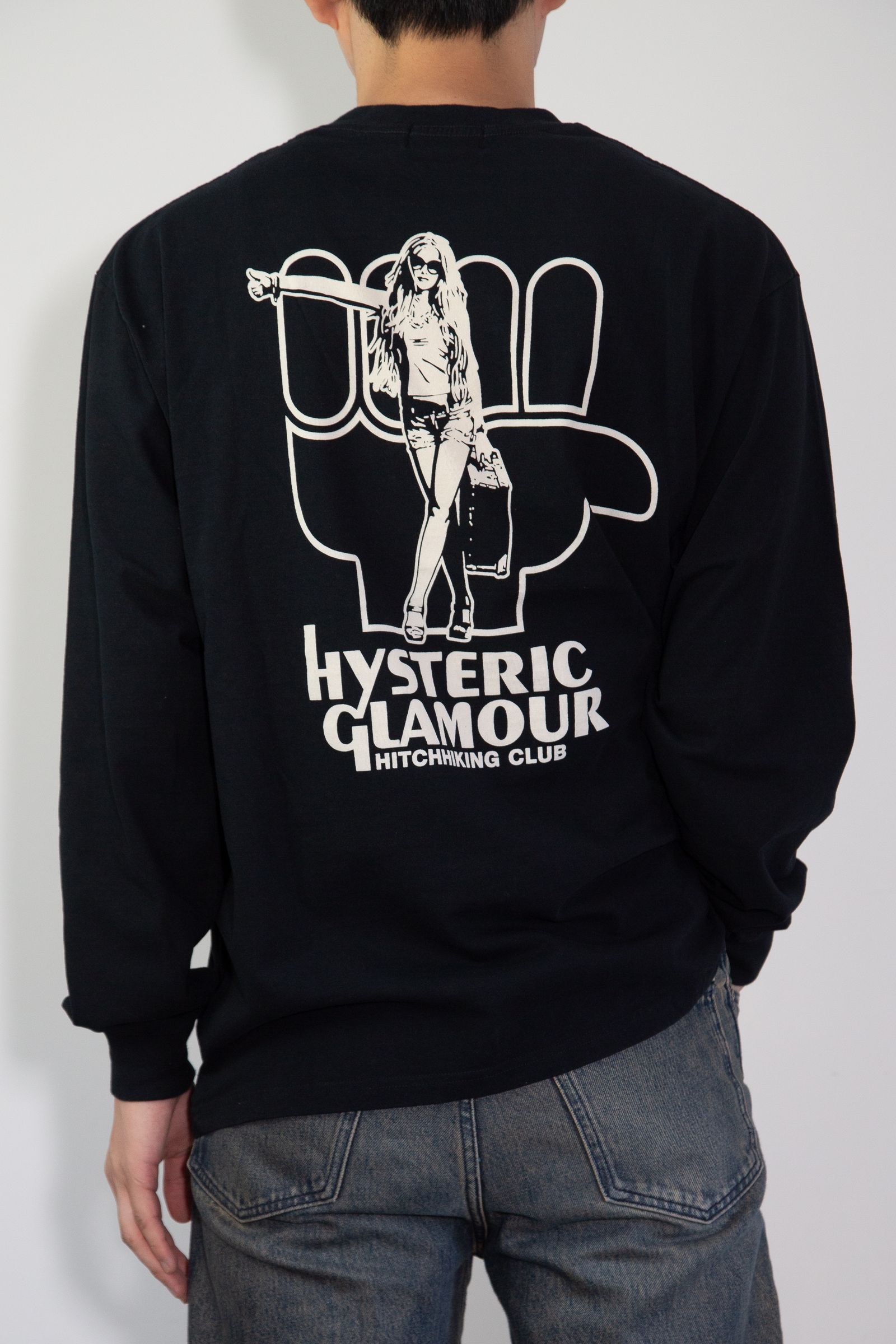 HYS HITCHHIKING CLUB Tシャツ / ブラック