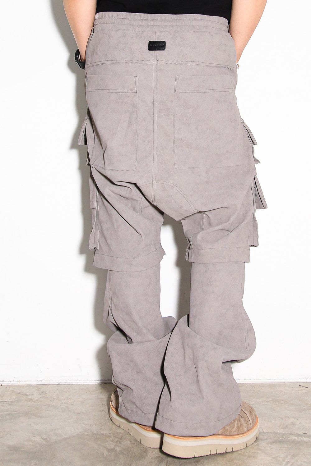 レイヤードブーツカットパンツ / LAYEDER BOOTS CUT / グレー / ag-12009