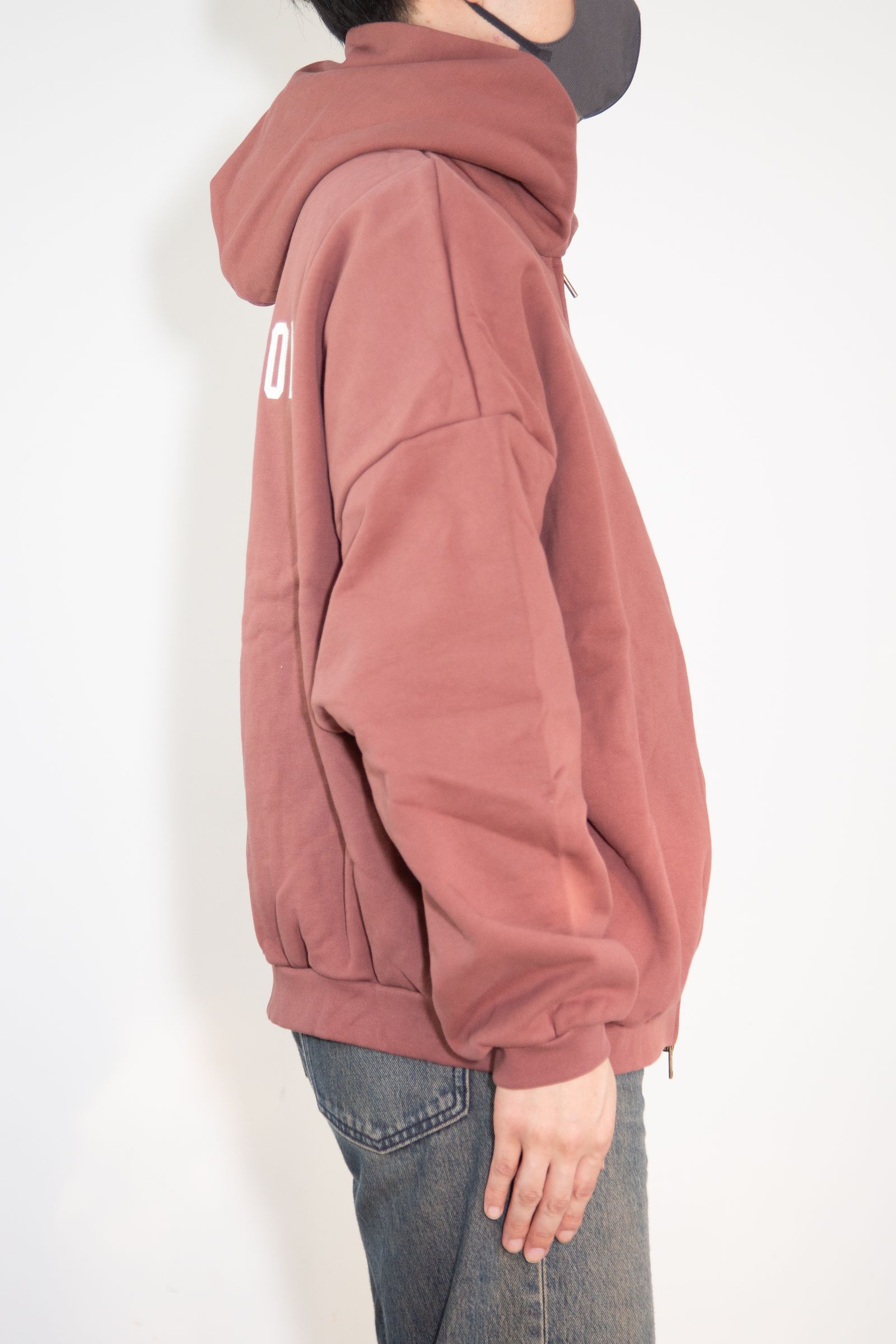 24FW HEAVY WEIGHT FULL ZIP HOODIE / クリムゾン