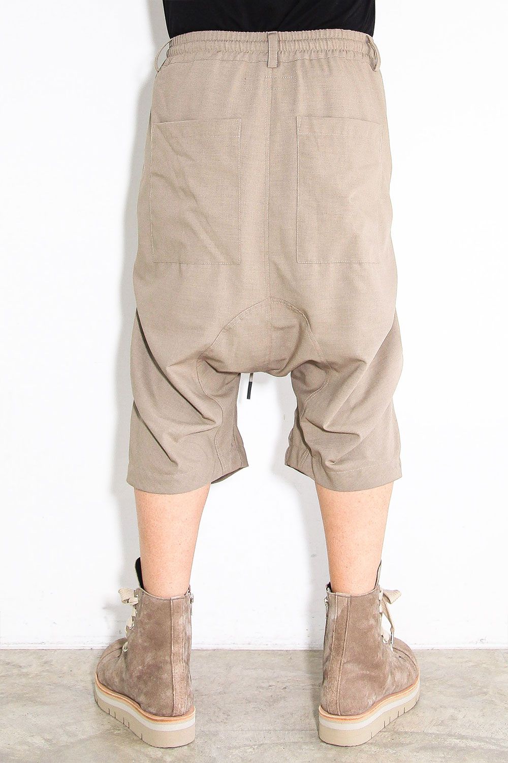 サマーウールタックショーツ / Summer Wool Tuck Shorts / ライトベージュ / ag-11020-2