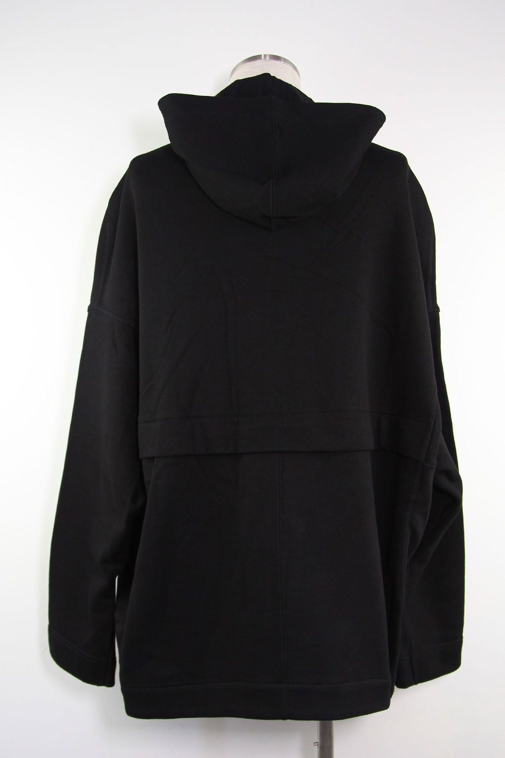 スウェットドルマンジップフーディ / Sweat Dolman Zip Hoodie / ブラック