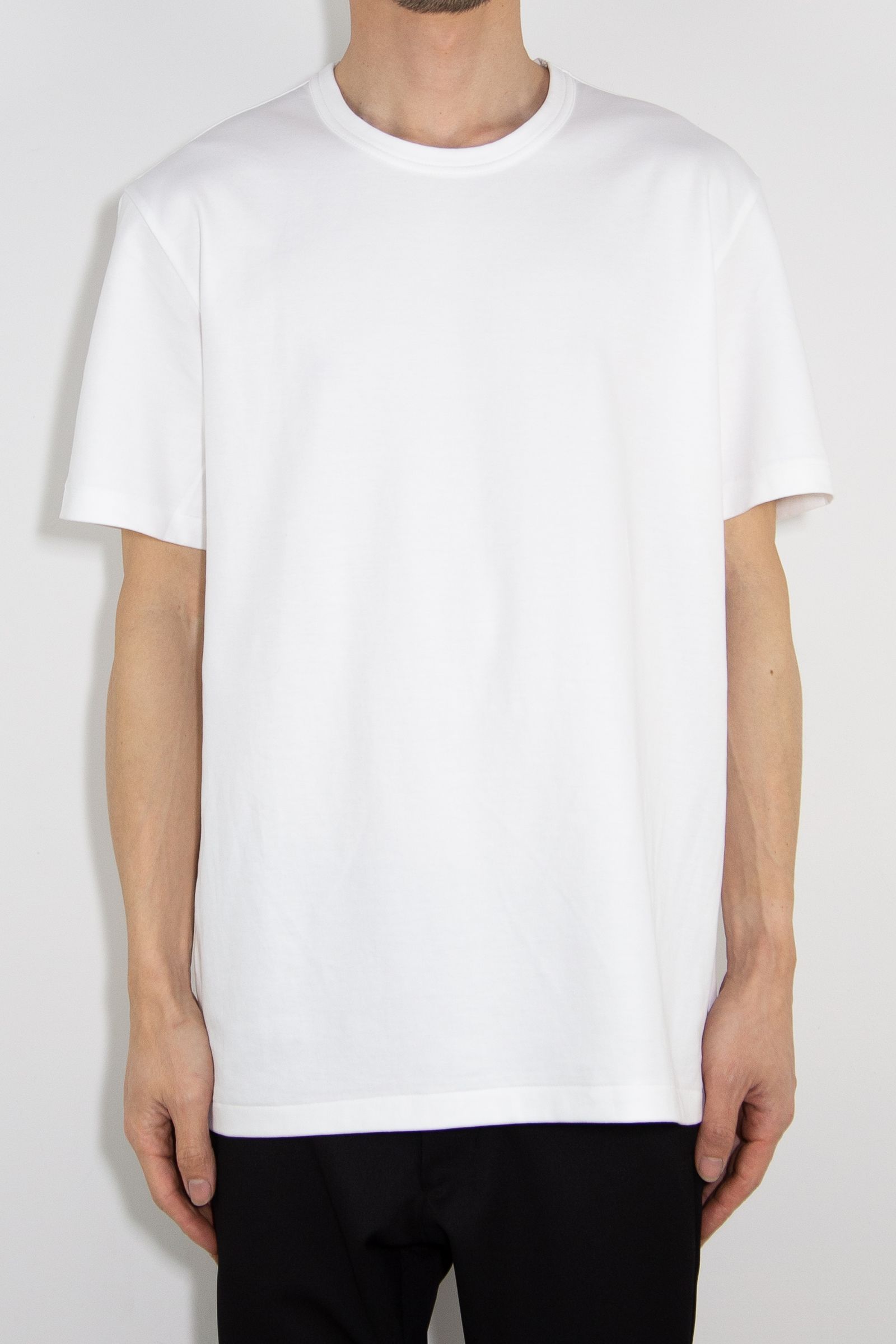 COTTON DOUBLE FACE S/S TEE / ホワイト