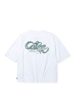 × SHELTECH®︎ CL SNAKE LOGO DROP SHOULDER TEE / ホワイト