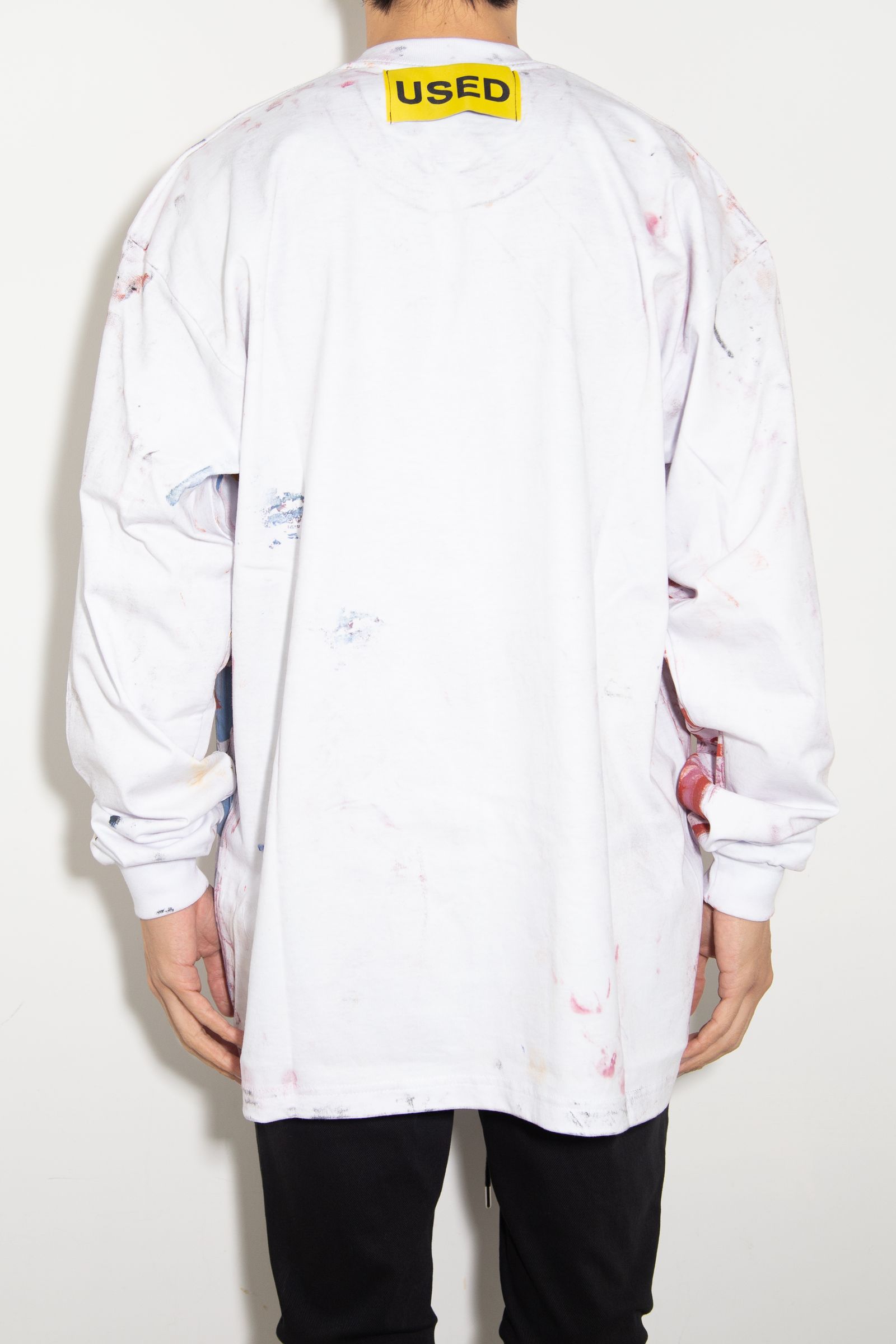 USED LS T- SHIRT / ホワイト 3