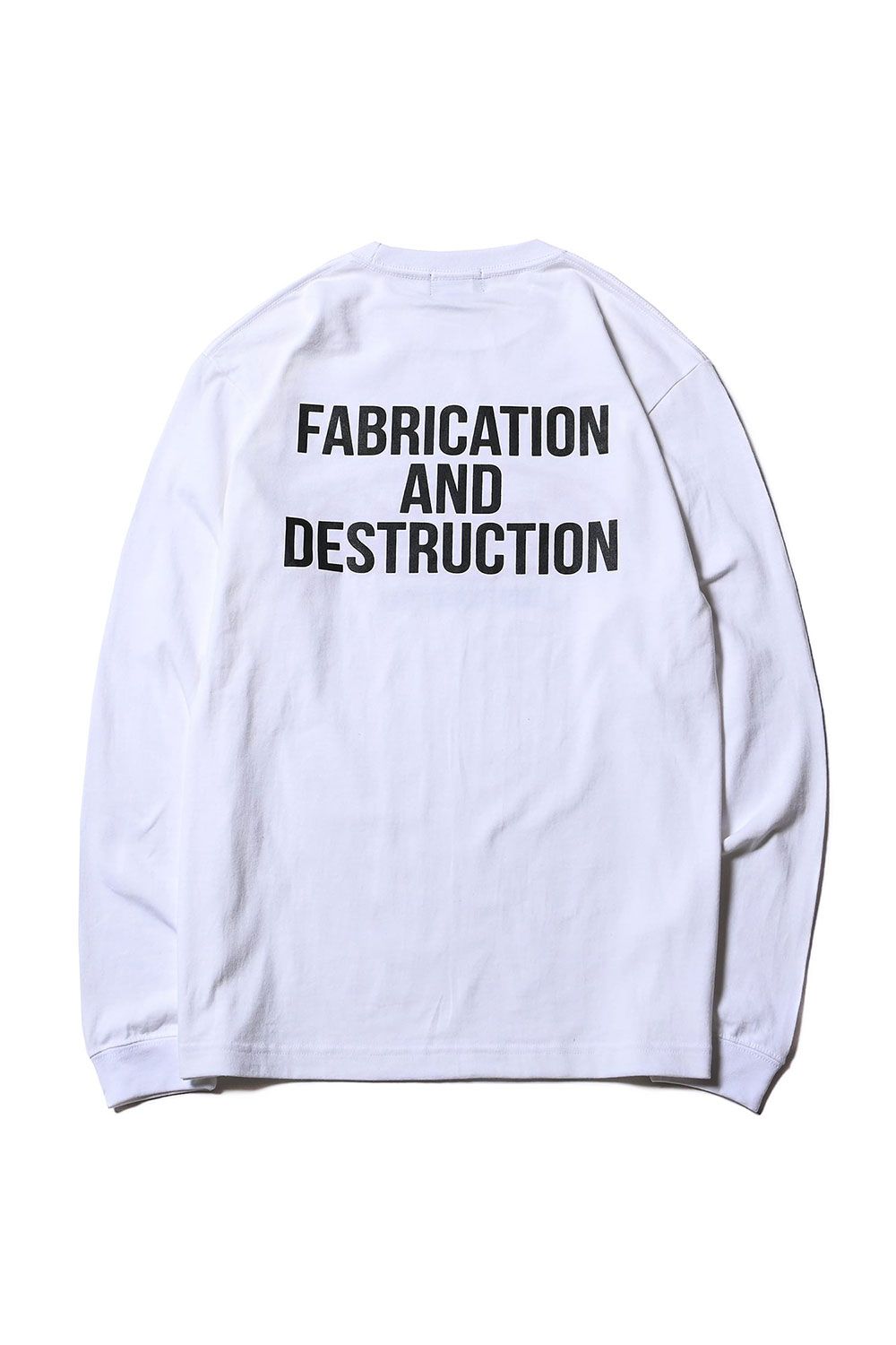 CUTRATE LOGO DROPSHOULDER  L/S T-SHIRT / ホワイト×レッド