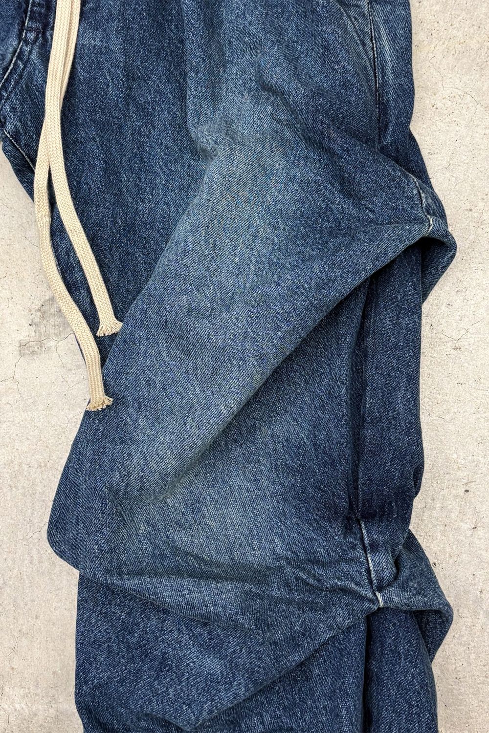 デニムタックスリムバギーパンツ / Denim Tuck Slim Baggy Pants / ブルー / ag-8060