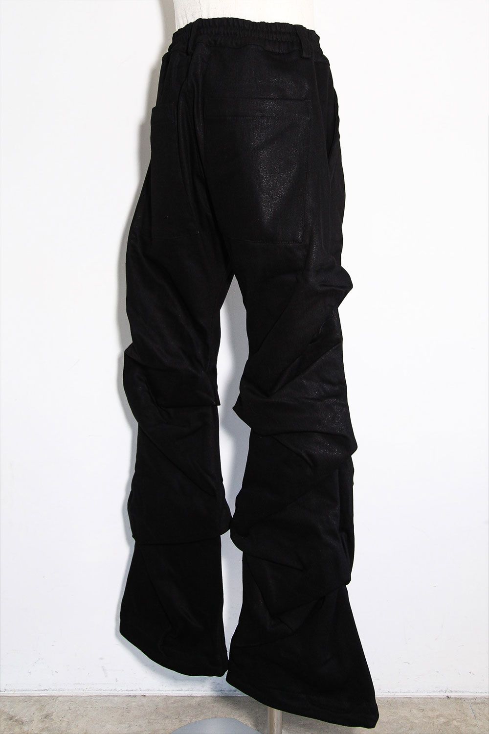 ブーツカットタックパンツ / BOOTS CUT TUCK PANTS / ブラック / ag-8060-2
